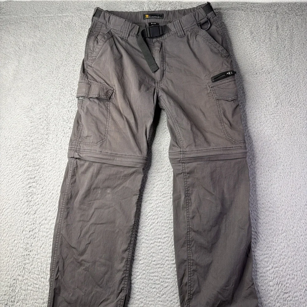 BC Clothing Convertible Mens Gray Cargo Small X30 (30x27) Grey
